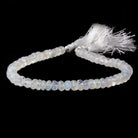 6mm Rainbow Moonstone Faceted Rondelle Beads 8 inch 57 pieces A - Beadsofcambay.com