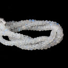 6mm Rainbow Moonstone Faceted Rondelle Beads 8 inch 57 pieces A - Beadsofcambay.com