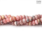 6mm Rhodochrosite Plain Rondelle Beads 16 inch 100 pieces 1mm hole - Beadsofcambay.com