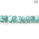 6mm Russian Green Angelite Plain Rondelle Beads 15.5 inch 100 pieces AA - Beadsofcambay.com