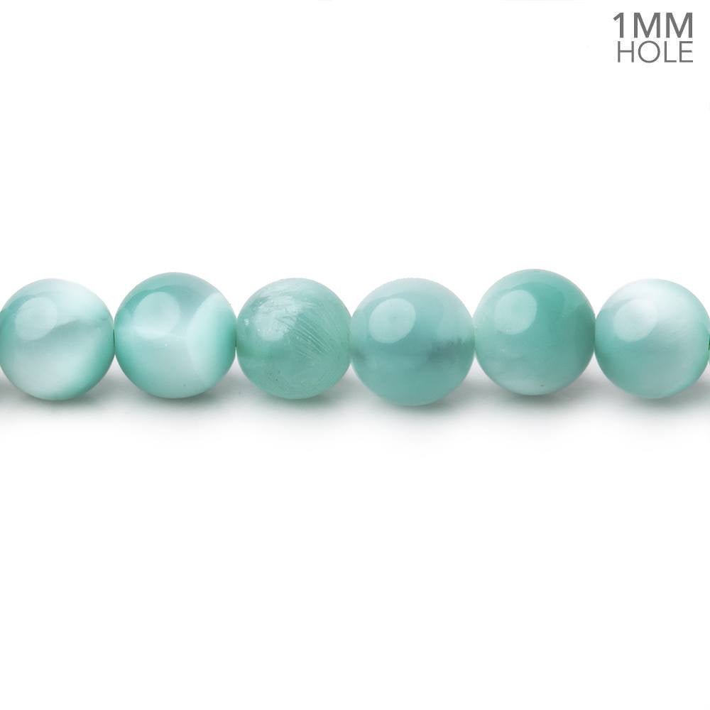 6mm Russian Green Angelite Plain Round Beads 15.5 inch 66 pieces AA - Beadsofcambay.com