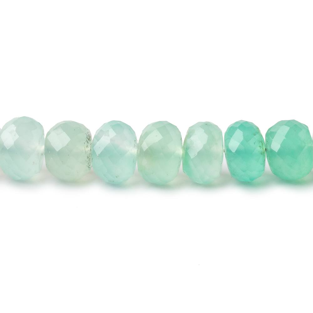 6mm Shaded Chrysoprase Faceted Rondelle Beads 16 inch 90 pieces AA - Beadsofcambay.com