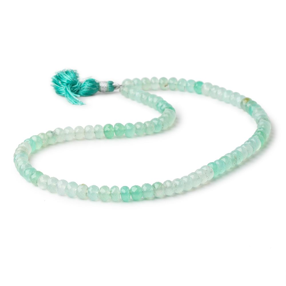 6mm Shaded Chrysoprase Faceted Rondelle Beads 16 inch 90 pieces AA - Beadsofcambay.com