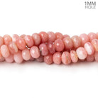 6mm Shaded Pink Peruvian Opal faceted rondelle 1mm hole beads 14.5 inch 78 pieces - Beadsofcambay.com