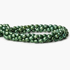 6mm Spearmint Green Straight Drilled Oval Pearls, 15 inch, 65 pieces - Beadsofcambay.com