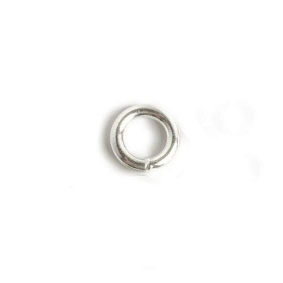 6mm Sterling Silver Soldered Plain Jump Ring Set of 25 pieces 16 gauge wire - Beadsofcambay.com