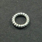 6mm Sterling Silver Twisted Jumpring 25 pcs per bag - Beadsofcambay.com