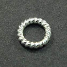 6mm Sterling Silver Twisted Jumpring 25 pcs per bag - Beadsofcambay.com