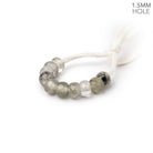 6mm Tourmalinated Quartz 1.5mm Large Hole Plain Rondelle Set of 10 - Beadsofcambay.com