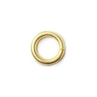 6mm Vermeil Plain Jumpring 25 rings per bag - Beadsofcambay.com