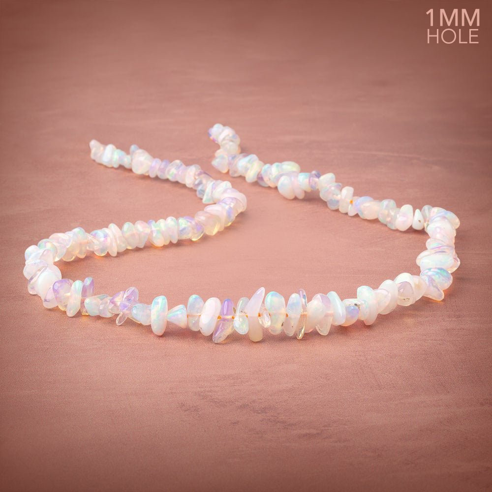 6x2-10x5mm Ethiopian Opal Plain Nugget Beads 16 inch 121 pieces 1mm Hole - Beadsofcambay.com