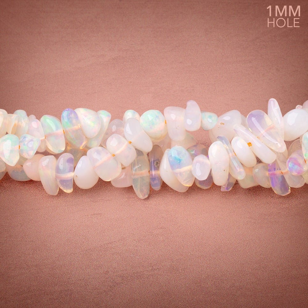 6x2-10x5mm Ethiopian Opal Plain Nugget Beads 16 inch 121 pieces 1mm Hole - Beadsofcambay.com