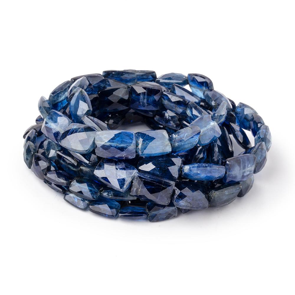 6x4-10x7mm Kyanite Faceted Rectangle Beads 16 inch 51 pieces - Beadsofcambay.com