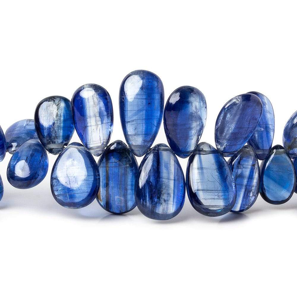 6x4-12.5x8mm Kyanite plain pear beads 13 inch 110 pieces AAA - Beadsofcambay.com