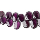 6x4-12x9mm Rhodolite Garnet top drilled plain Oval beads 34 inch 205 pieces AAA - Beadsofcambay.com