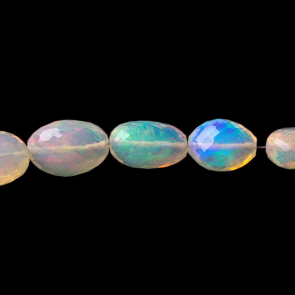 6x4-14x9mm Ethiopian Opal Straight Drill Faceted Nuggets 17.5 inch 45 beads AA - Beadsofcambay.com