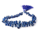 6x4-15x7mm Kyanite Plain Tear Drop Beads 10 inch 96 pieces AAA - Beadsofcambay.com