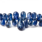 6x4-15x7mm Kyanite Plain Tear Drop Beads 10 inch 96 pieces AAA - Beadsofcambay.com