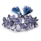 6x4-16x10mm Iolite Faceted Freeform Beads 7 inch 62 pieces - Beadsofcambay.com