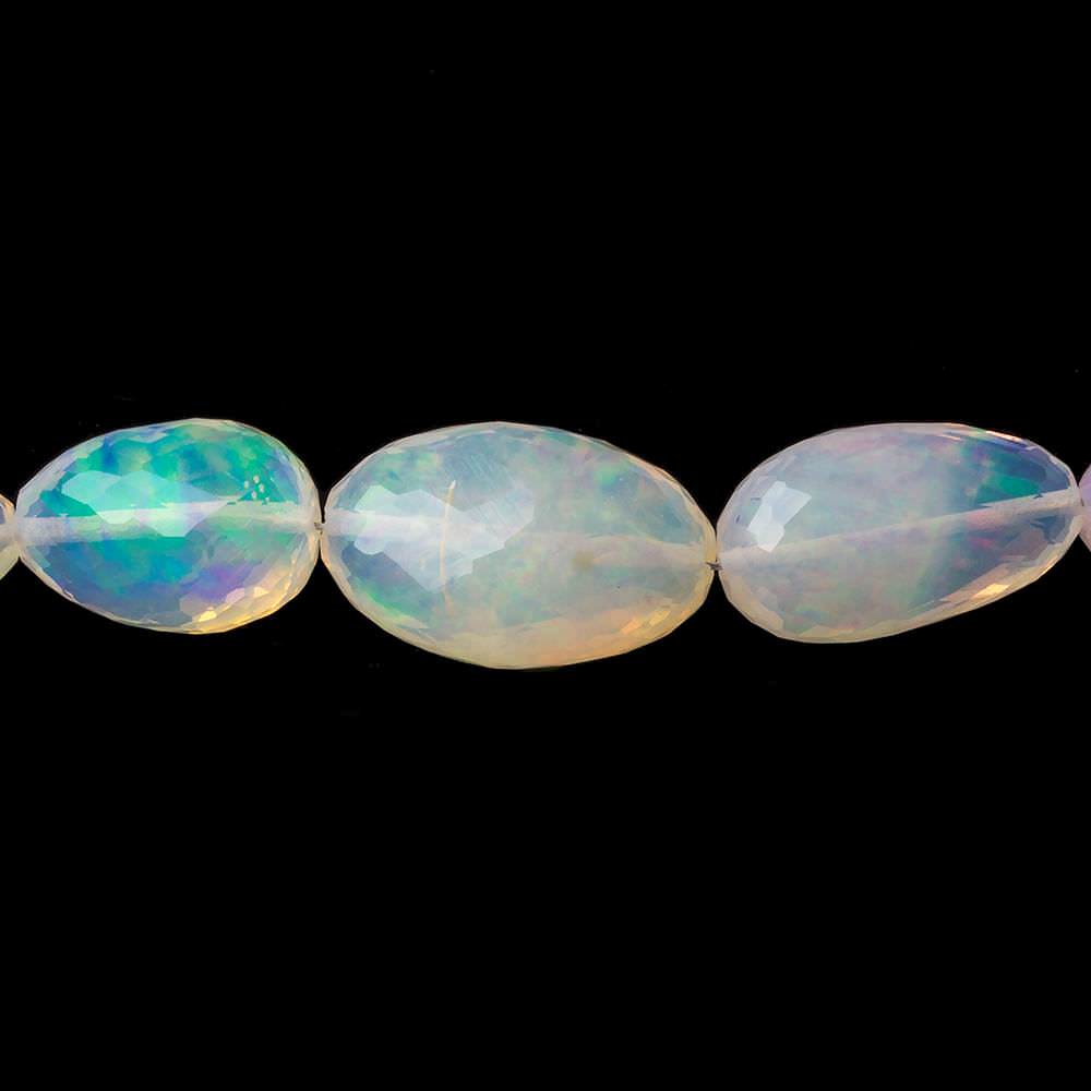 6x4-17x11mm Ethiopian Opal Straight Drill Faceted Nuggets 17 inch 42 beads AA - Beadsofcambay.com