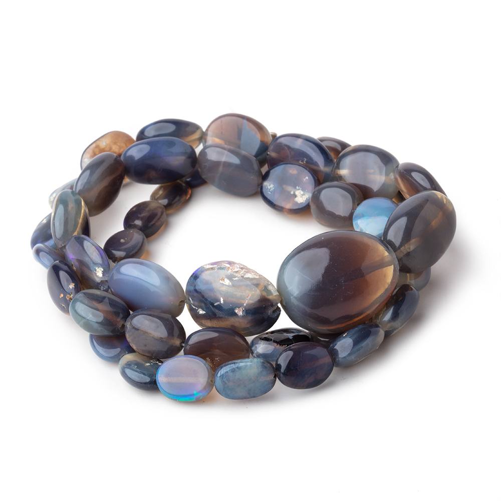 6x4-17x14mm Australian Opal Plain Nugget Beads 16 inch 46 pieces - Beadsofcambay.com