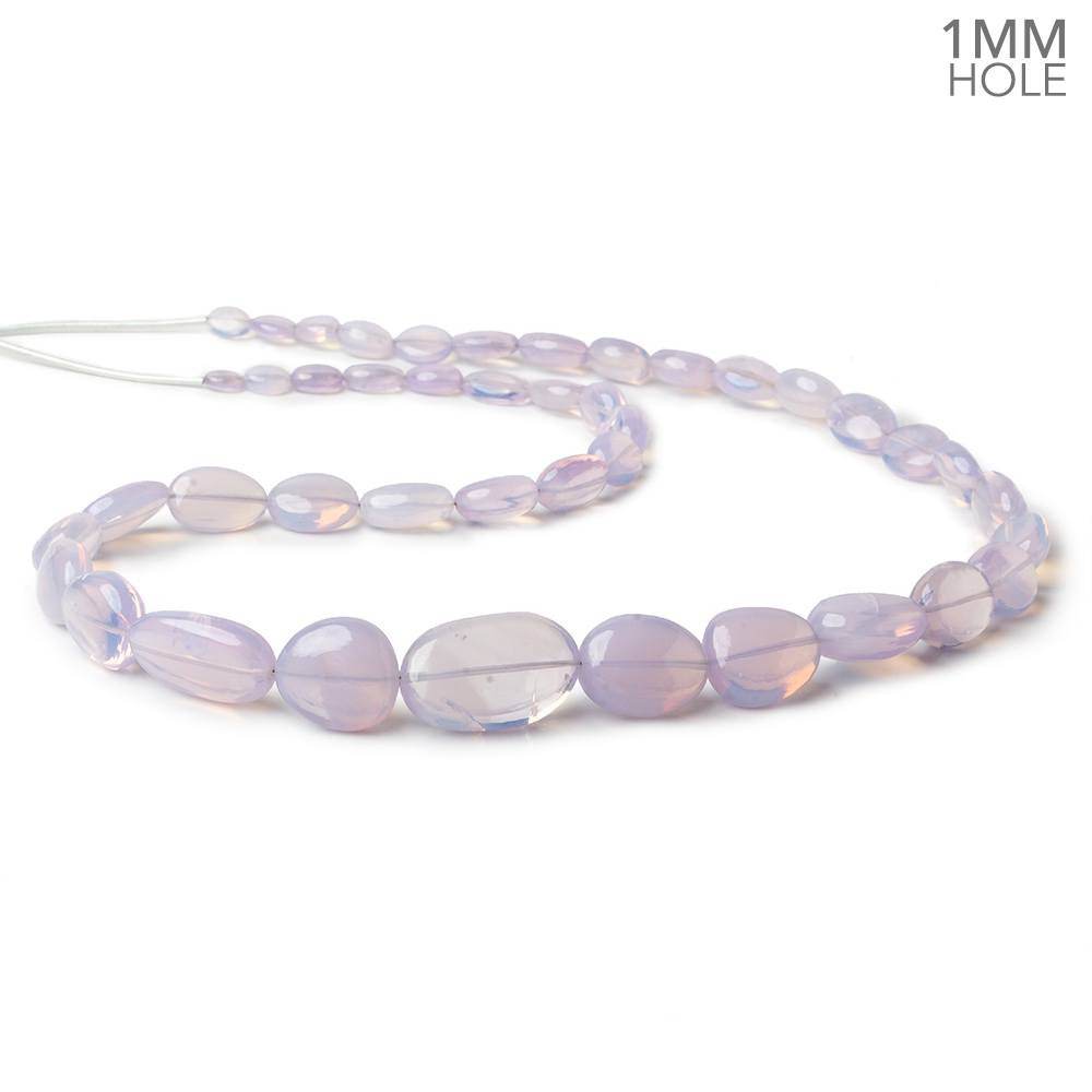 6x4-22x14mm Lavender Opal straight drilled plain nuggets 19 inch 43 beads AA large hole - Beadsofcambay.com
