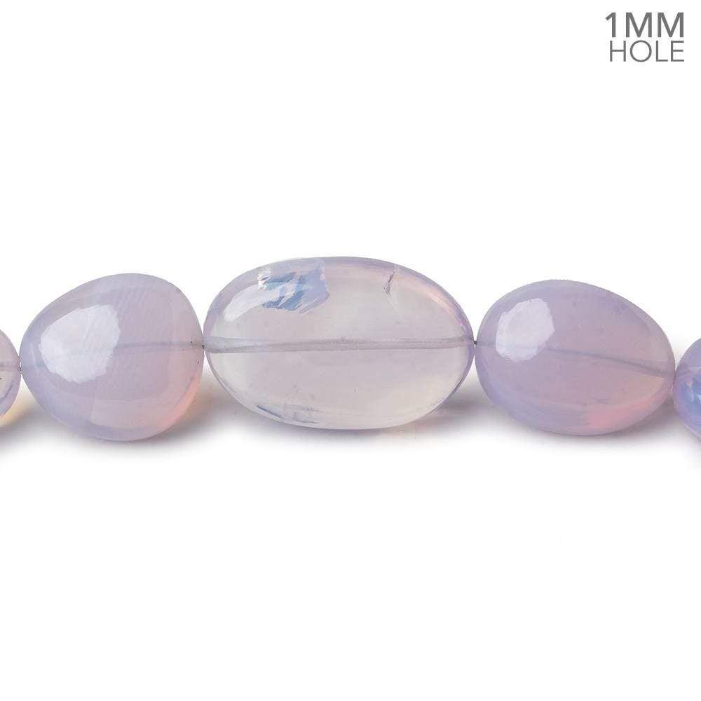 6x4-22x14mm Lavender Opal straight drilled plain nuggets 19 inch 43 beads AA large hole - Beadsofcambay.com