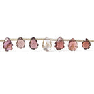 6x4-7x5mm MultiColor Spinel Scalloped Edge Pear Beads 7.5 inch 30 pieces - Beadsofcambay.com