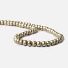 6x4-7x5mm Sage Green 2.5mm Large Hole Off Round Pearl 15 inch 78 pieces - Beadsofcambay.com