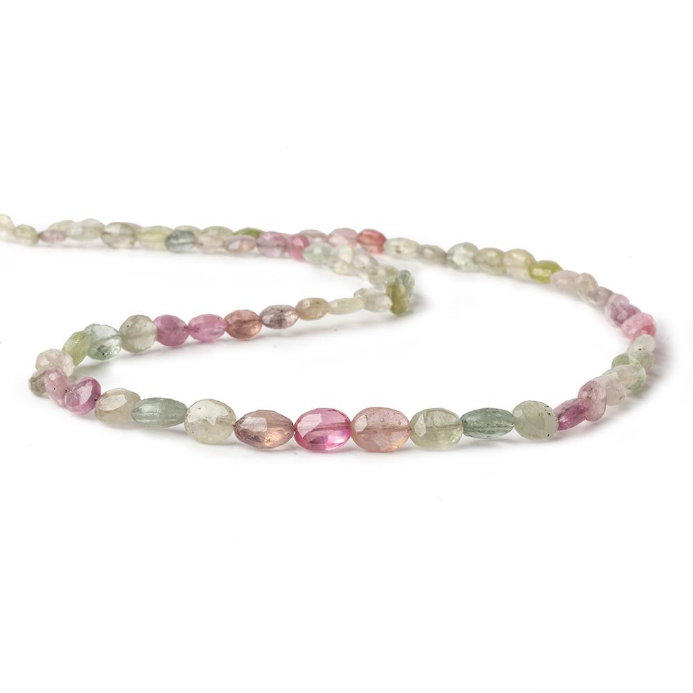 6x4-8x6mm Multi Color Umba Sapphire faceted oval beads 18 inch 72 pieces AA - Beadsofcambay.com