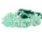 6x4-9.5x7mm Colombian Emerald plain pear beads 8 inch 64 pieces AAA - Beadsofcambay.com