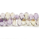 6x4-9x4 mm Ametrine Tear Drop Briolette 8 inch 92 beads - Beadsofcambay.com