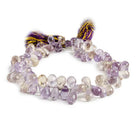 6x4-9x4 mm Ametrine Tear Drop Briolette 8 inch 92 beads - Beadsofcambay.com