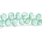 6x4-9x5mm Colombian Emerald Faceted Pears 7.75 inch 68 beads AAA - Beadsofcambay.com