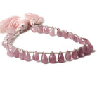 6x4-9x5mm Ruby tear drop beads 8 inch 35 pieces - Beadsofcambay.com