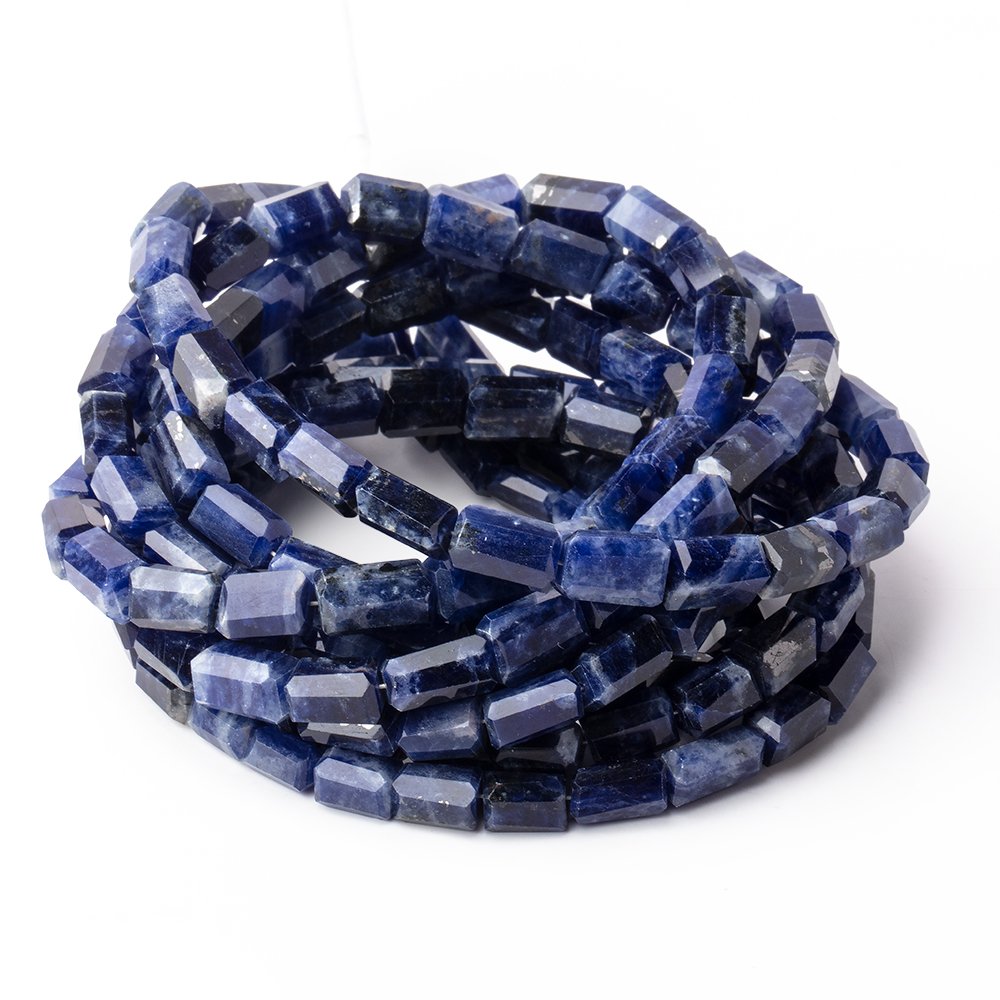 6x4-9x5mm Sodalite Faceted Nugget Beads 18 inch 63 pieces - Beadsofcambay.com