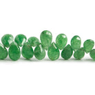 6x4-9x6mm Tsavorite Garnet Pear Briolette 8 inch 72 pieces - Beadsofcambay.com
