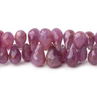 6x4-9x7mm Ruby Faceted Tear Drop Beads 6 inch 61 pieces - Beadsofcambay.com