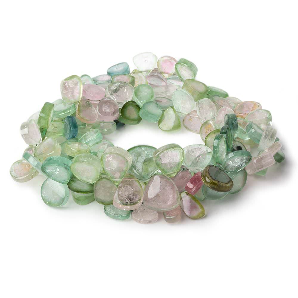 6x4.5-10x10mm MultiColor & Watermelon Afghani Tourmaline Freeforms 19 inch 147 beads AAA - Beadsofcambay.com