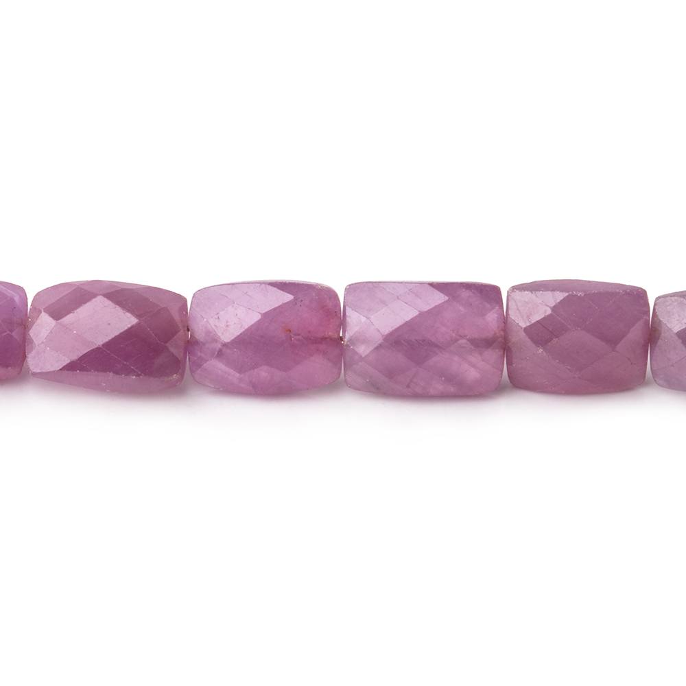 6x4.5-8.5x6mm Ruby Faceted Rectangle Beads 8 inch 28 pieces - Beadsofcambay.com
