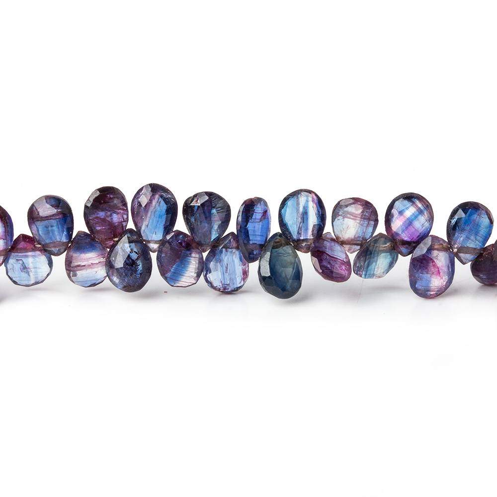 6x4mm Mystic Kyanite Faceted Pear Beads 8 inch 80 pieces - Beadsofcambay.com
