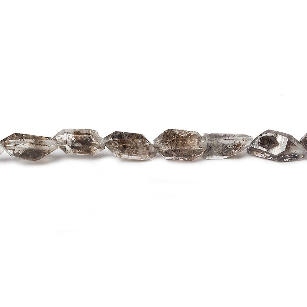 6x4x3mm Double Terminated Quartz Beads Natural Crystals 16 inch 64 pieces - Beadsofcambay.com