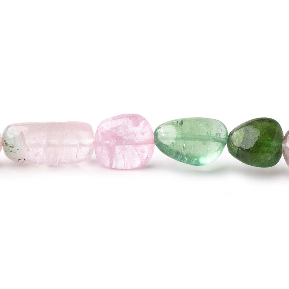 6x5-11x9mm Afghani Tourmaline Plain Nugget Beads 17 inch 43 pieces AAA - Beadsofcambay.com