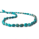 6x5-11x9mm Sleeping Beauty Turquoise with Pyrite plain nugget beads 17.5 inch 50 pcs - Beadsofcambay.com