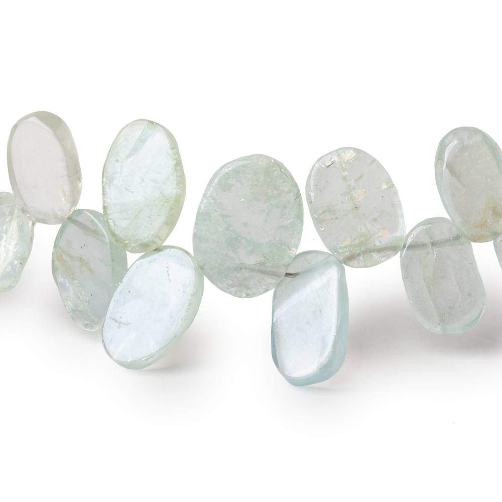 6x5-12x8mm Mystic Aquamarine Freeform Slice Beads 7 inch 43 pieces - Beadsofcambay.com