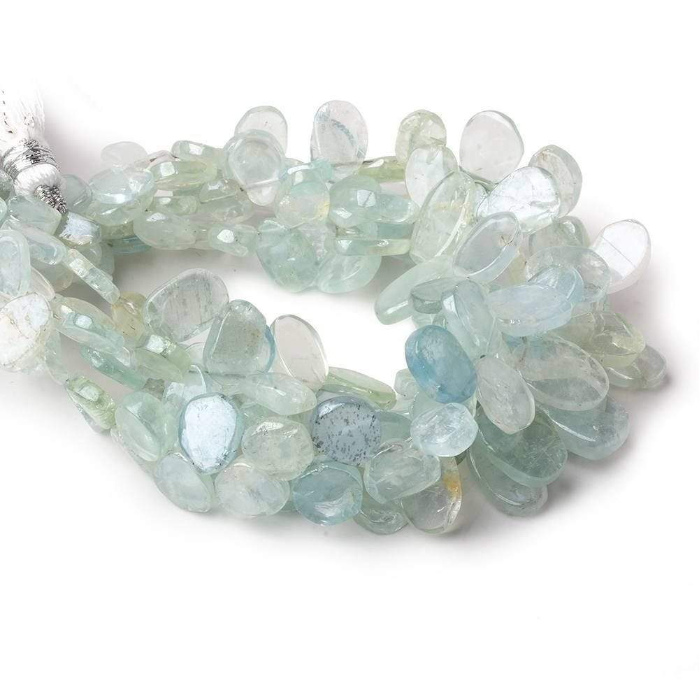 6x5-12x8mm Mystic Aquamarine Freeform Slice Beads 7 inch 43 pieces - Beadsofcambay.com