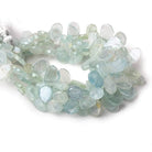6x5-12x8mm Mystic Aquamarine Freeform Slice Beads 7 inch 43 pieces - Beadsofcambay.com
