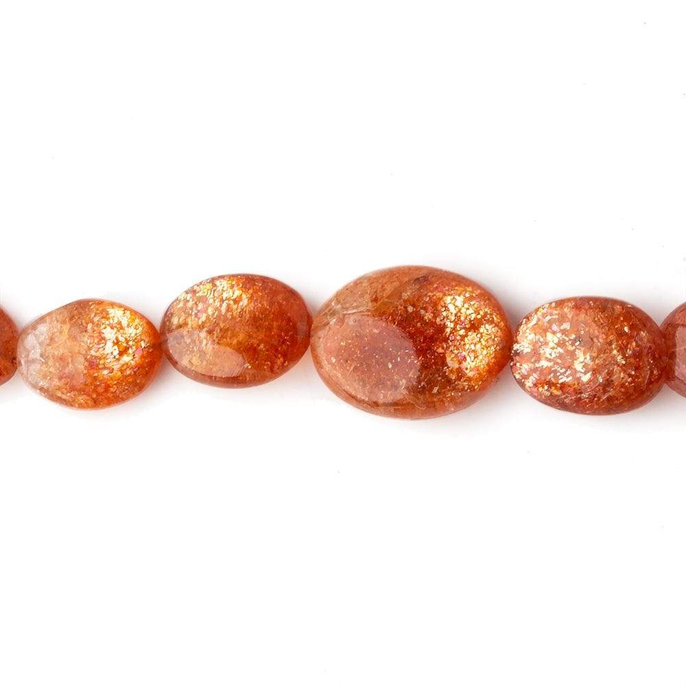 6x5-13x10mm Sunstone Plain Nugget Beads 16 inch 47 pieces - Beadsofcambay.com