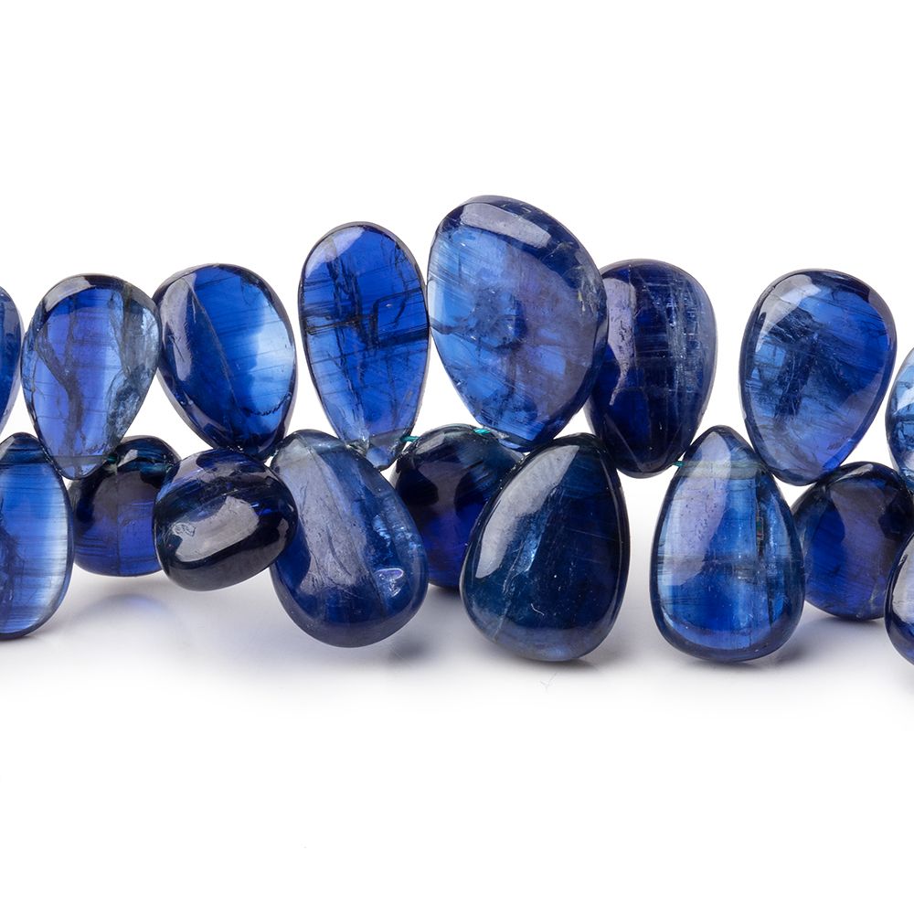 6x5-13x9mm Kyanite Plain Pear Beads 17 inch 140 pieces AAA - Beadsofcambay.com