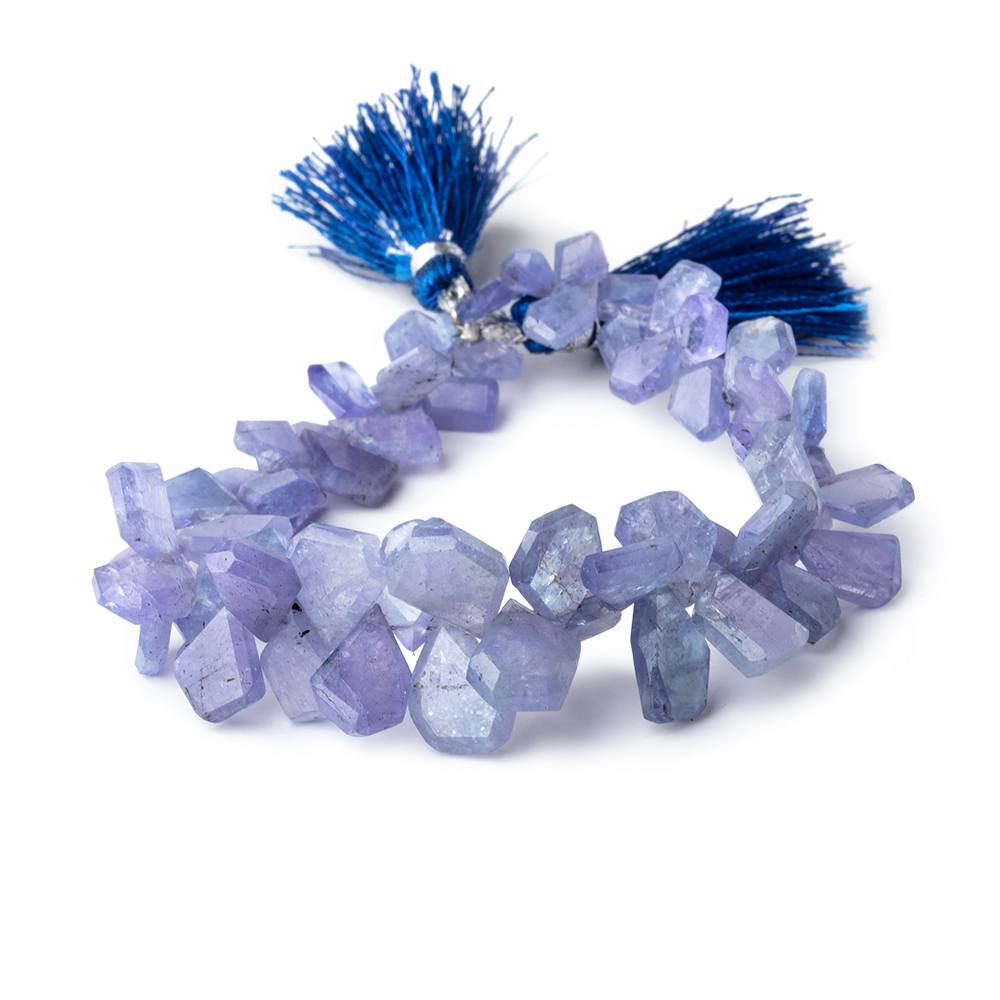 6x5-13x9mm Tanzanite Faceted Freeform Beads 7 inch 60 pieces - Beadsofcambay.com